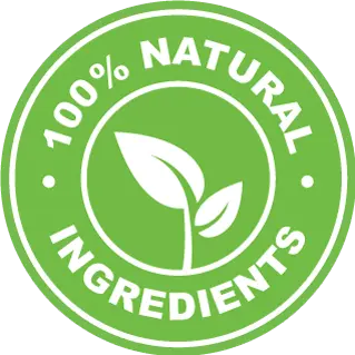 All natural product badge