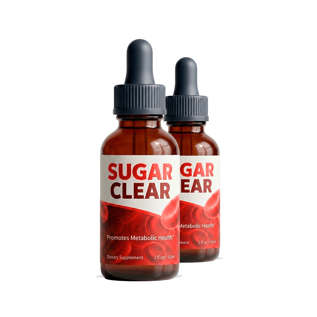 SugarClear plant-based dietary supplement bottles